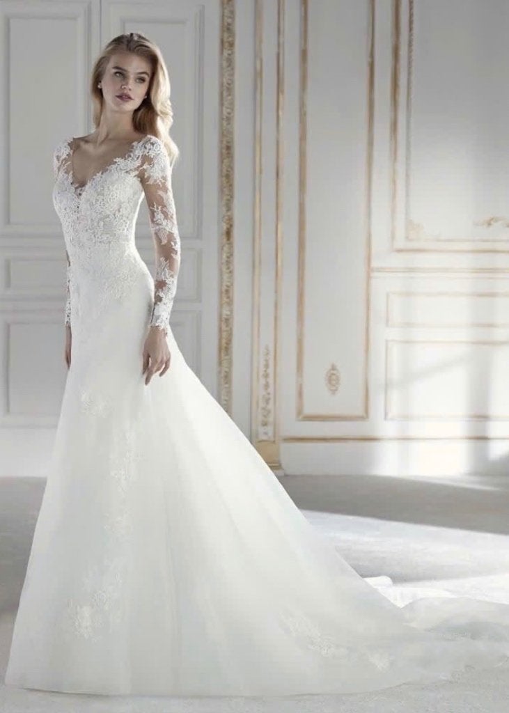 trouwjurk wedding dress, Ophalen, Zo goed als nieuw, Wit, Trouwjurk