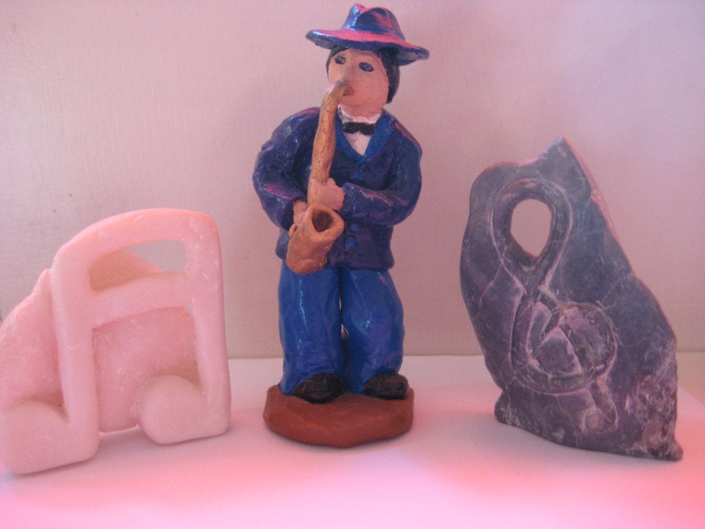 3 Beeldjes van muziek, Verzamelen, Beelden en Beeldjes, Ophalen of Verzenden, Zo goed als nieuw, Fantasy