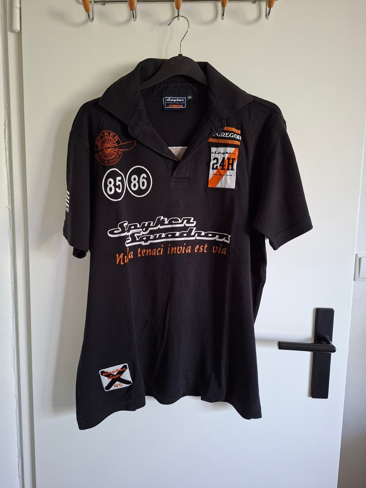 Spyker Squadron McGregor Polo Shirt - Zwart - Maat 3XL, McGregor, Zwart, Overige maten, Ophalen of Verzenden