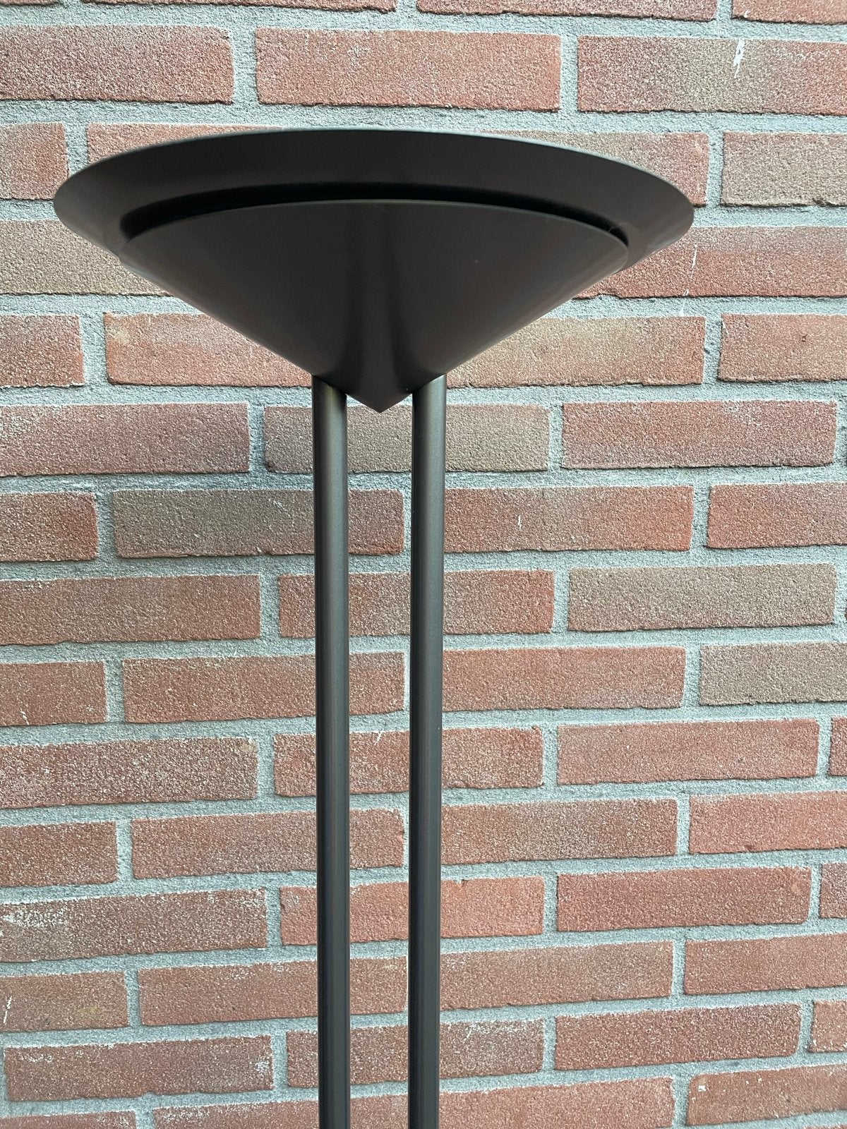 Gratis staande uplighter lamp met dimmer - Antraciet metaal, Ophalen, Gebruikt, Overige fittingen, Metaal