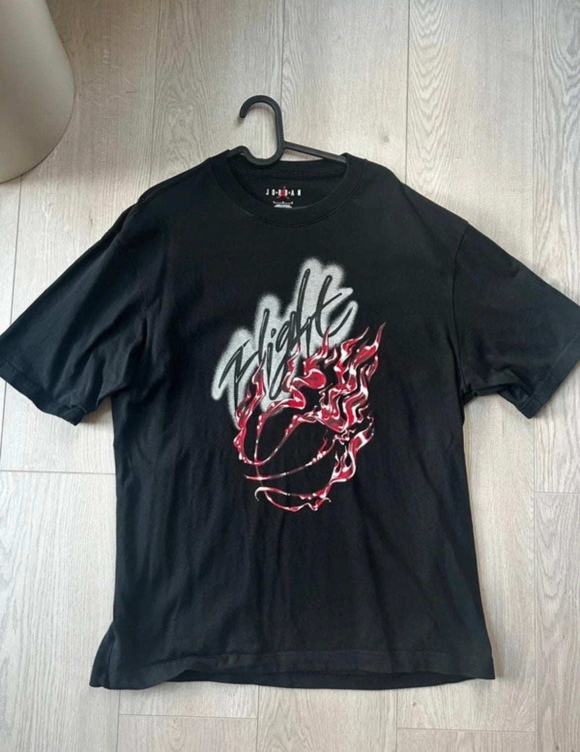 Travis Scott X Cactus Jack Jordan Flight T-shirt Maat L, Ophalen of Verzenden, Zo goed als nieuw, Maat 52/54 (L), Zwart