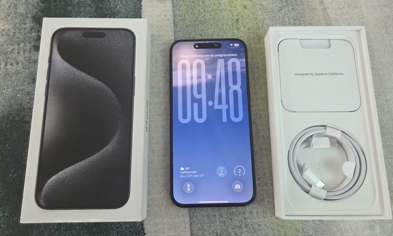 iPhone 15 Pro Max 512GB Titanium Zwart 5g In topstaat, Telecommunicatie, Mobiele telefoons | Apple iPhone, Ophalen, 512 GB, Zwart