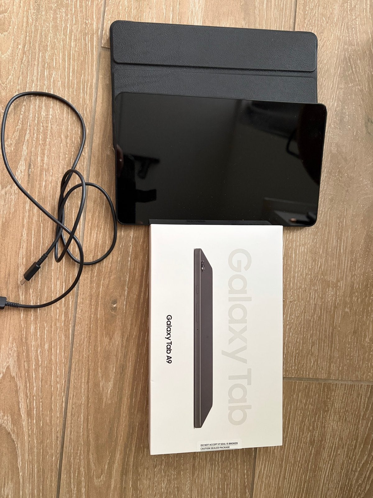 Samsung Galaxy Tab A9 8.7" WiFi 4/64GB Graphite + Case, Computers en Software, Windows Tablets, Zo goed als nieuw, Wi-Fi, 8 inch