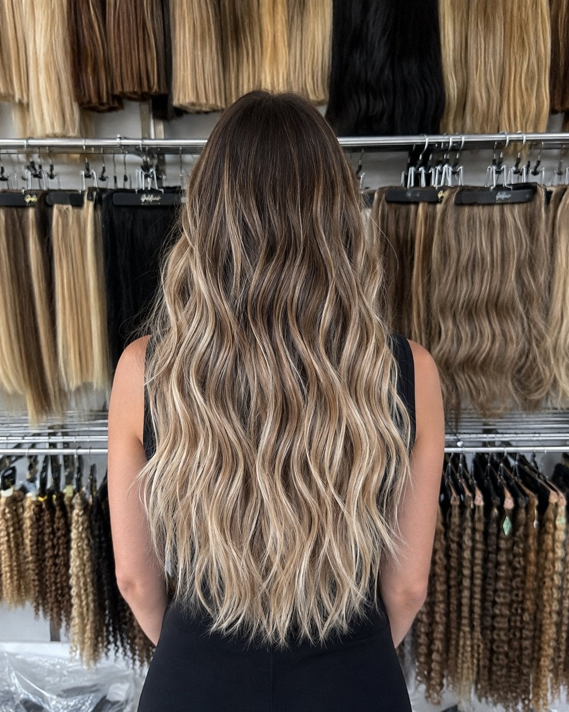 Echthaar Clip In Extensions Hairextensions Haarverlenging, Ophalen of Verzenden, Nieuw, Pruik of Haarverlenging