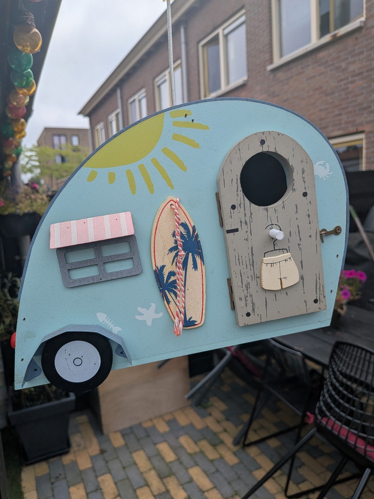 vogelhuisje type caravan, Ophalen of Verzenden, Gebruikt