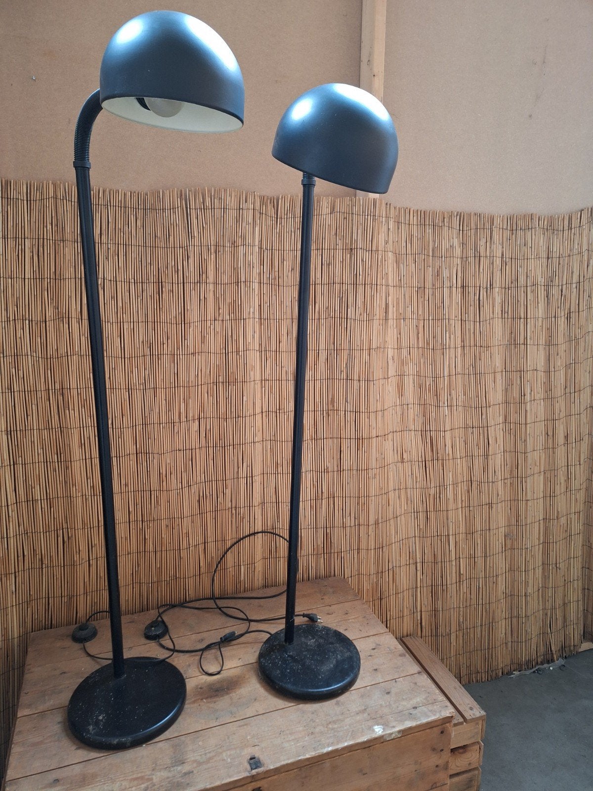 2 vintage vloerlampen, Ophalen, 150 tot 200 cm
