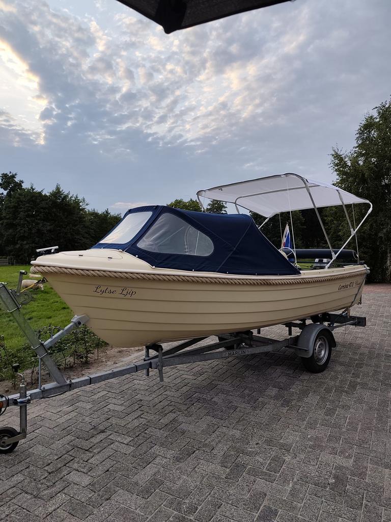 Corsiva 470 Classic Sloep met trailer, Ophalen, Tot 10 pk, Zo goed als nieuw, 3 tot 6 meter