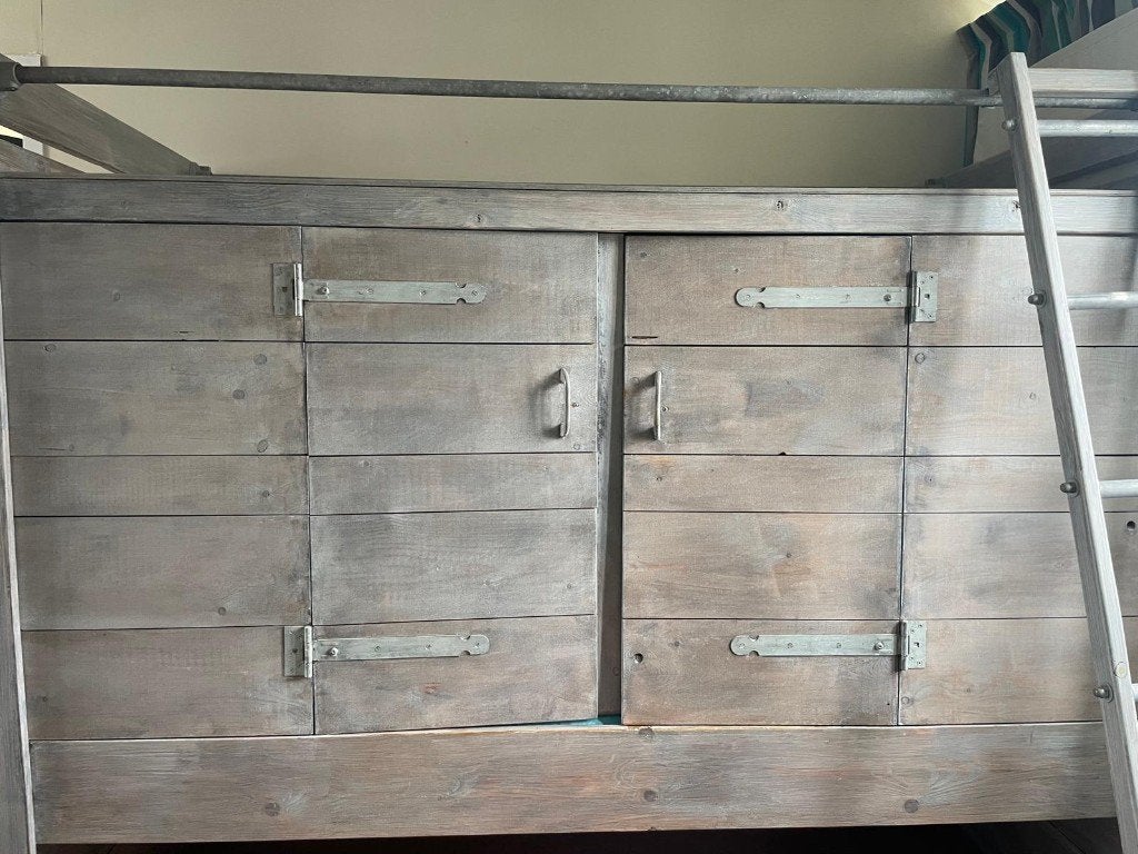 Bedstee, Ophalen, Eenpersoons, Grijs, Hout