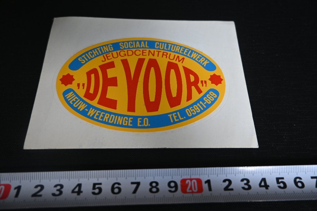 sticker Nieuw-Weerdinge e.o. Jeugdcentrum DE VOOR, Ophalen, Zo goed als nieuw