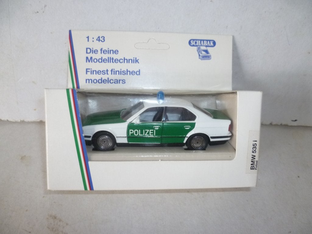 Schabak 1153 BMW 535 i Polizei nieuw in doos 1:43 modelauto, Ophalen of Verzenden, Nieuw, Auto, Overige merken