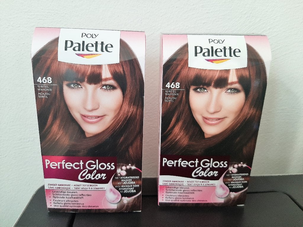 2 x Schwarzkopf Poly Palette Perfect Gloss 468 haarverf, Ophalen, Nieuw, Haarverzorger of -hersteller