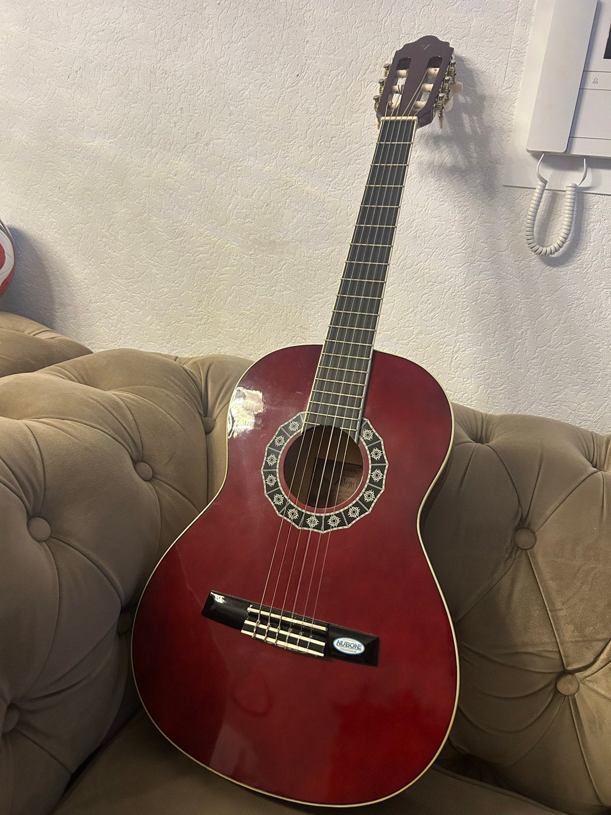 Klassieke gitaar vor kinderen - Rood - Zo goed als nieuw, Ophalen, Zo goed als nieuw, Klassieke of Spaanse gitaar