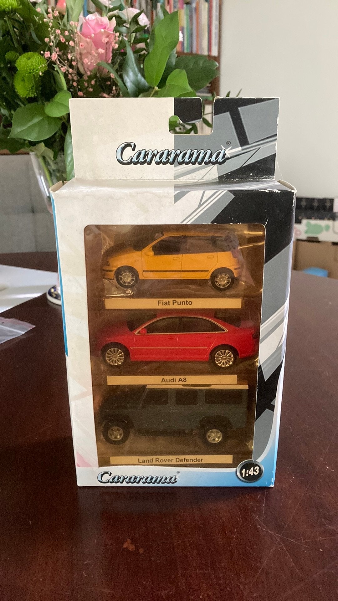 Cararama set van 3 modellen, Hobby en Vrije tijd, Modelauto's | 1:43, Ophalen of Verzenden, Zo goed als nieuw, Auto, Overige merken