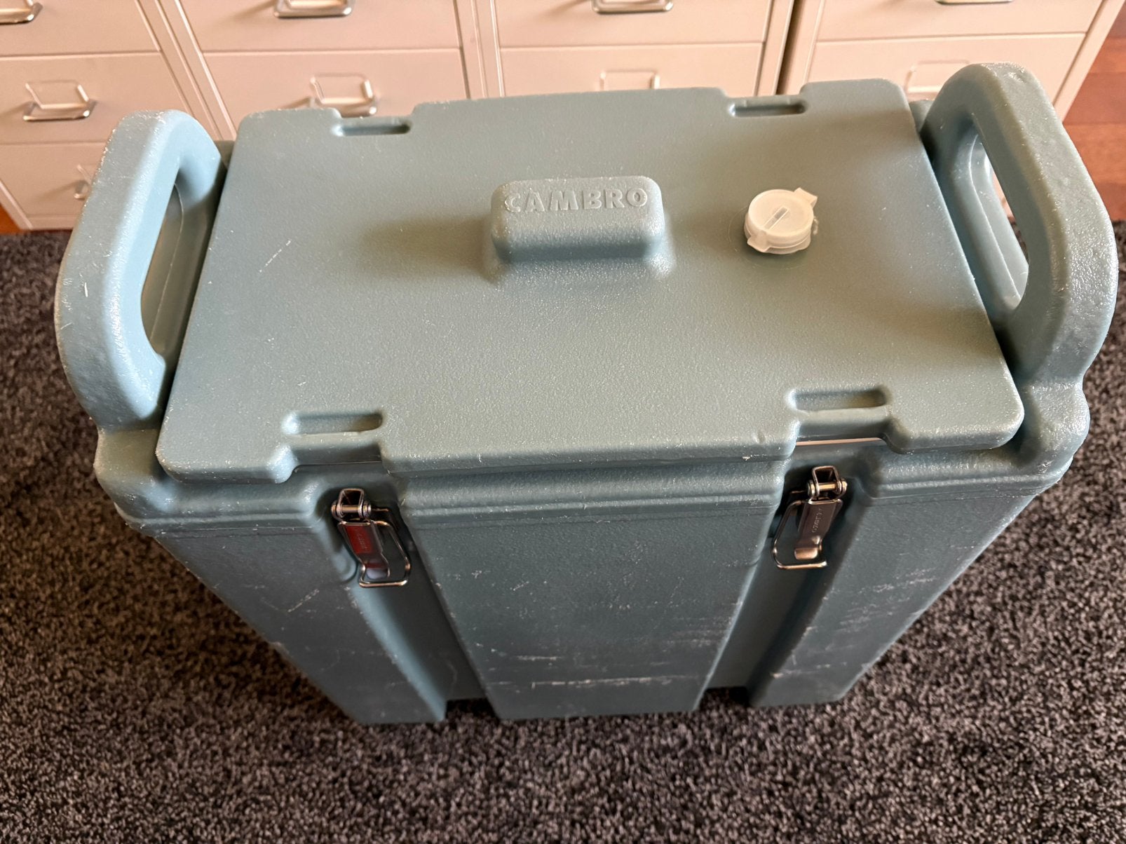Cambro voedsel container, Ophalen of Verzenden, Gebruikt, Blauw