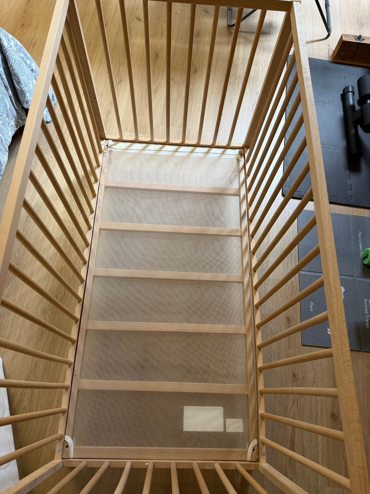 IKEA Baby Wieg - Houten Wiegje met Matras, Ophalen of Verzenden, Gebruikt, Wieg