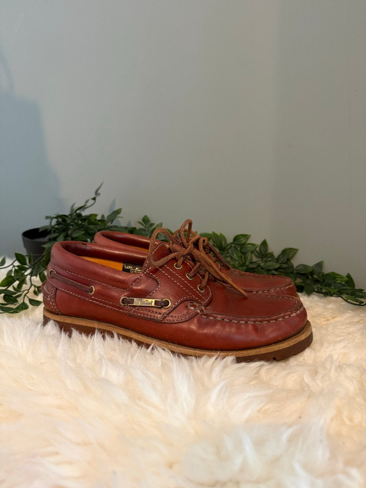 Van Bommel Original Boat Schoenen - Bruin Leer, Ophalen of Verzenden, Gedragen, Bruin, Instappers