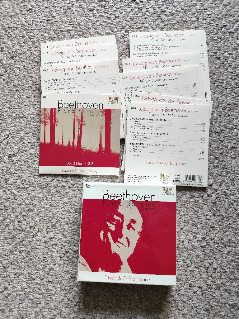 9 cd box Beethoven Piano Sonatas Friedrich Gulda, Ophalen of Verzenden, Classicisme, Zo goed als nieuw, Kamermuziek