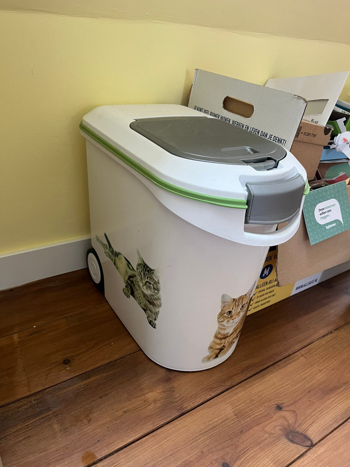 Opbergbak kattenvoer 35 L luchtdicht, Ophalen