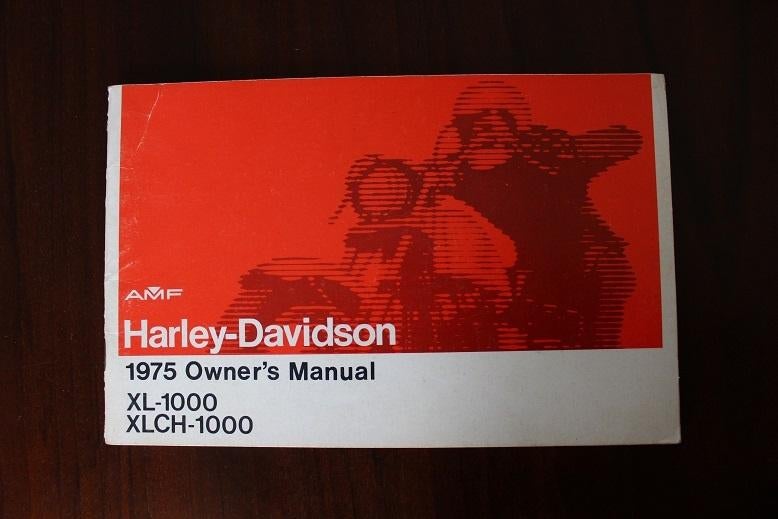 Harley Davidson XL XLCH 1000 1975 motorcycle owner's manual, Motoren, Ophalen of Verzenden, Harley-Davidson of Buell