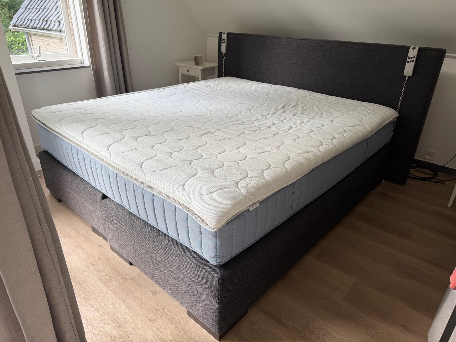 Framati design Boxspring 180x200 met verstelbare bodem, Ophalen, Verstelbaar, Tweepersoons, Zo goed als nieuw