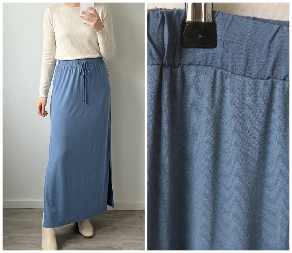 Esprit - NIEUW - prachtige maxi rok blauw - maat S, Kleding | Dames, Nieuw, Maat 36 (S), Onder de knie, Esprit