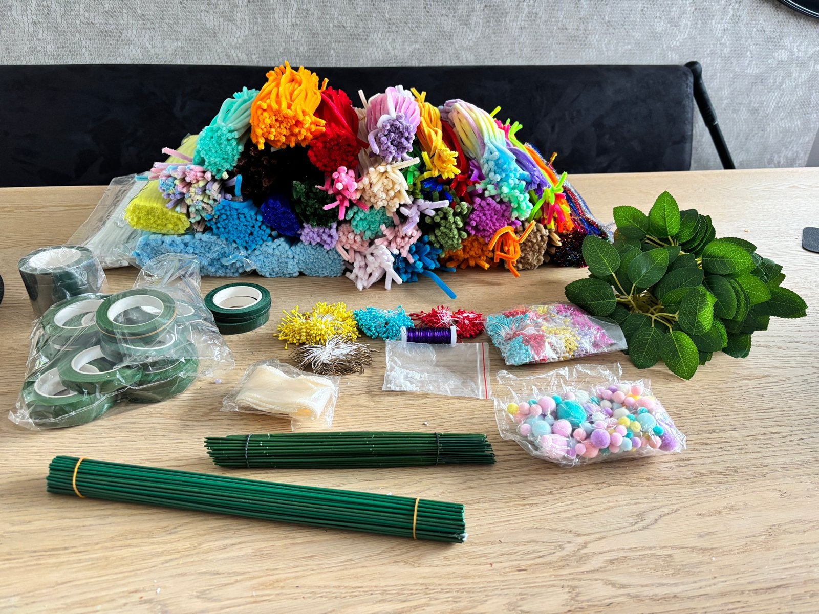 Chenille Pijpenragers en toebehoren om te knutselen, Textiel, Nieuw, Meerkleurig, Overige merken