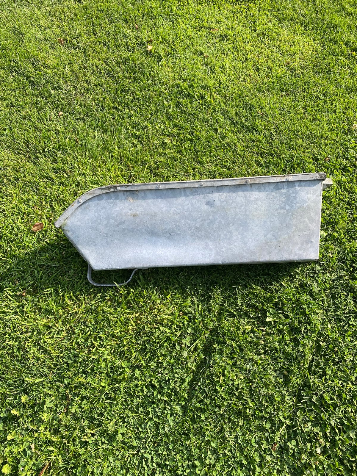 Brocante gegalvaniseerde voederbak - Antiek, Ophalen