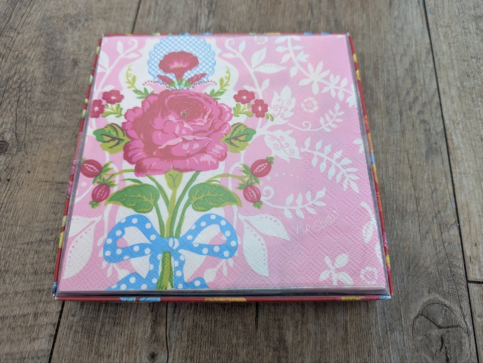 Servetten met rozenprint - Pip Studio, Ophalen, Overige stijlen, Nieuw, Roze