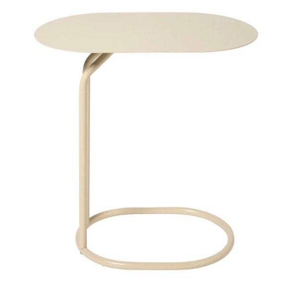 Xenos bijzettafel Freddy Beige - Nieuw in doos, 45 tot 60 cm, Minder dan 55 cm, Metaal of Aluminium, Nieuw