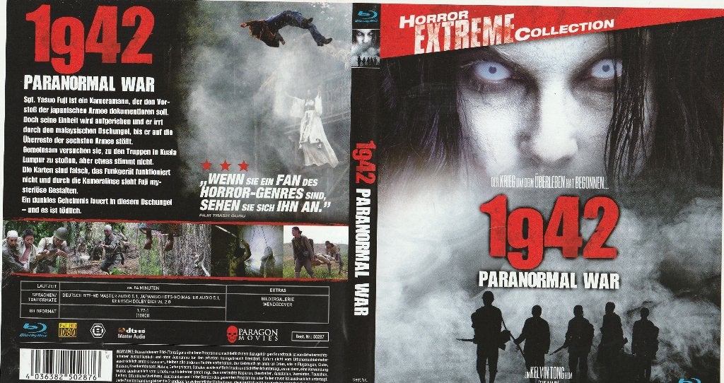 1942 paranormal war blu ray ( duits -engels ), Cd's en Dvd's, Horror, Vanaf 16 jaar, Film, Ophalen of Verzenden