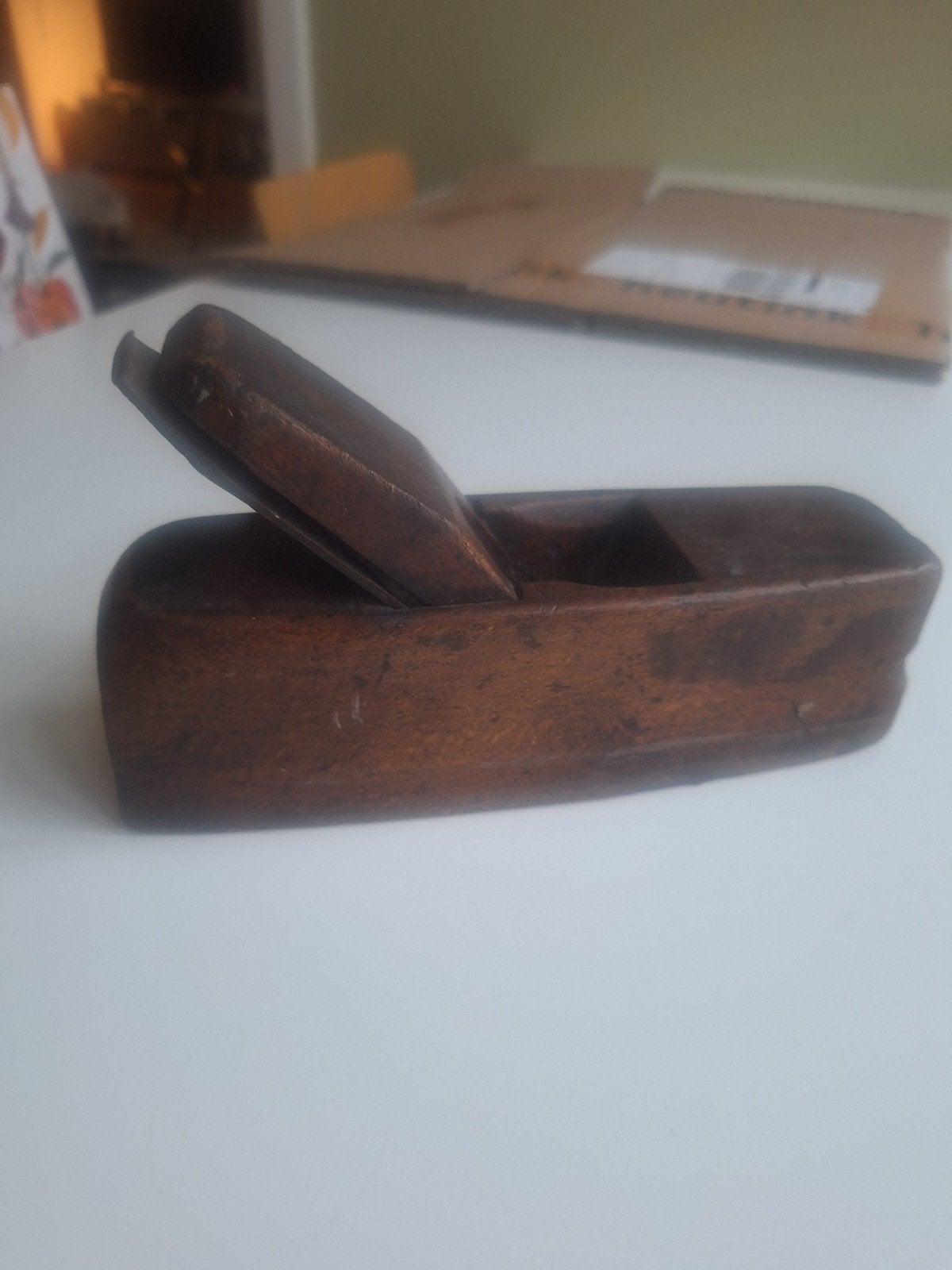 Antieke houten schaaf - Vintage gereedschap, Ophalen of Verzenden