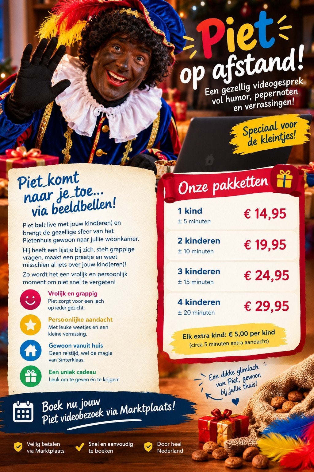 Piet op bezoek, Ophalen of Verzenden