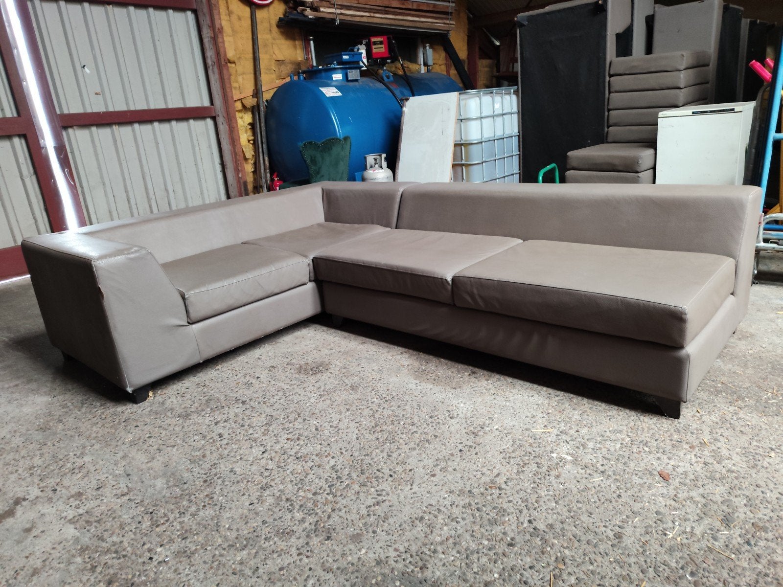 Hoekbank, Huis en Inrichting, Banken | Bankstellen, Ophalen, 250 tot 300 cm, Gebruikt, Minder dan 75 cm