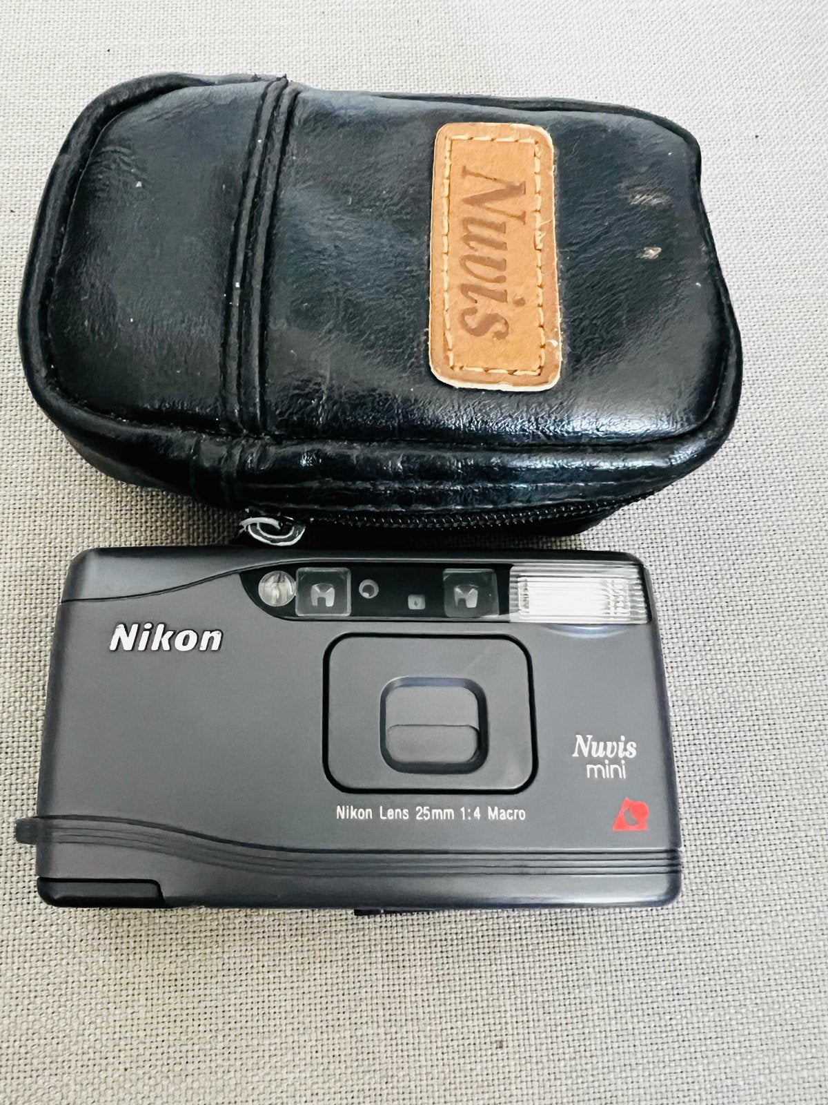 Nikon Nuvis Mini APS Camera met tasje, Ophalen of Verzenden, Gebruikt, Compact, Nikon