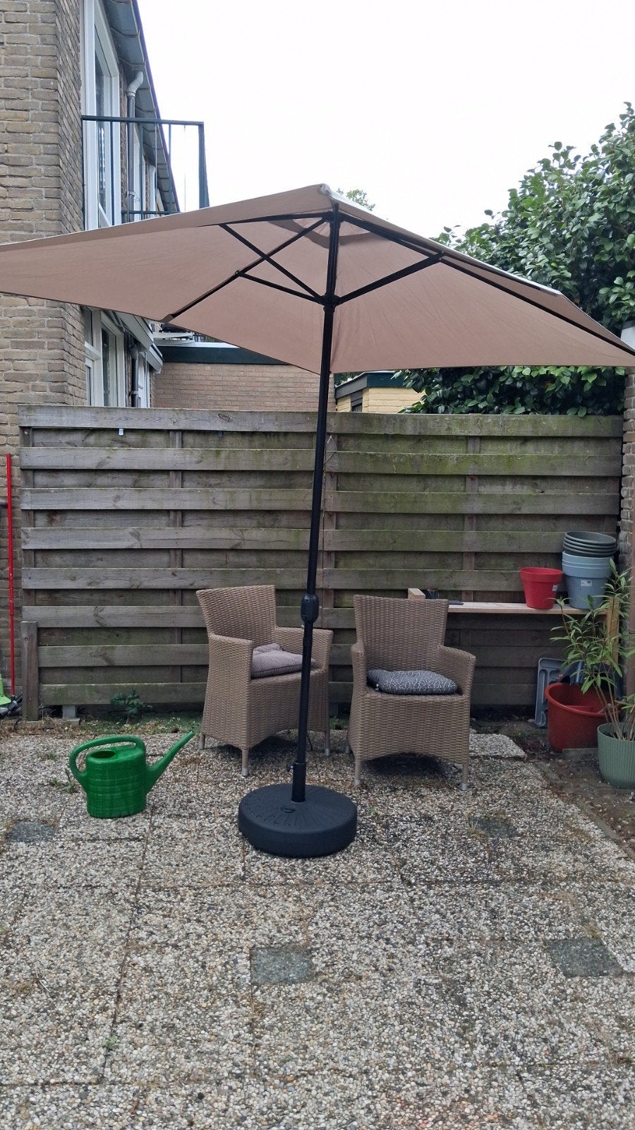 Langwerpige parasol 300x200 - Zo goed als nieuw, Ophalen, Zo goed als nieuw, 2 tot 3 meter, Stokparasol