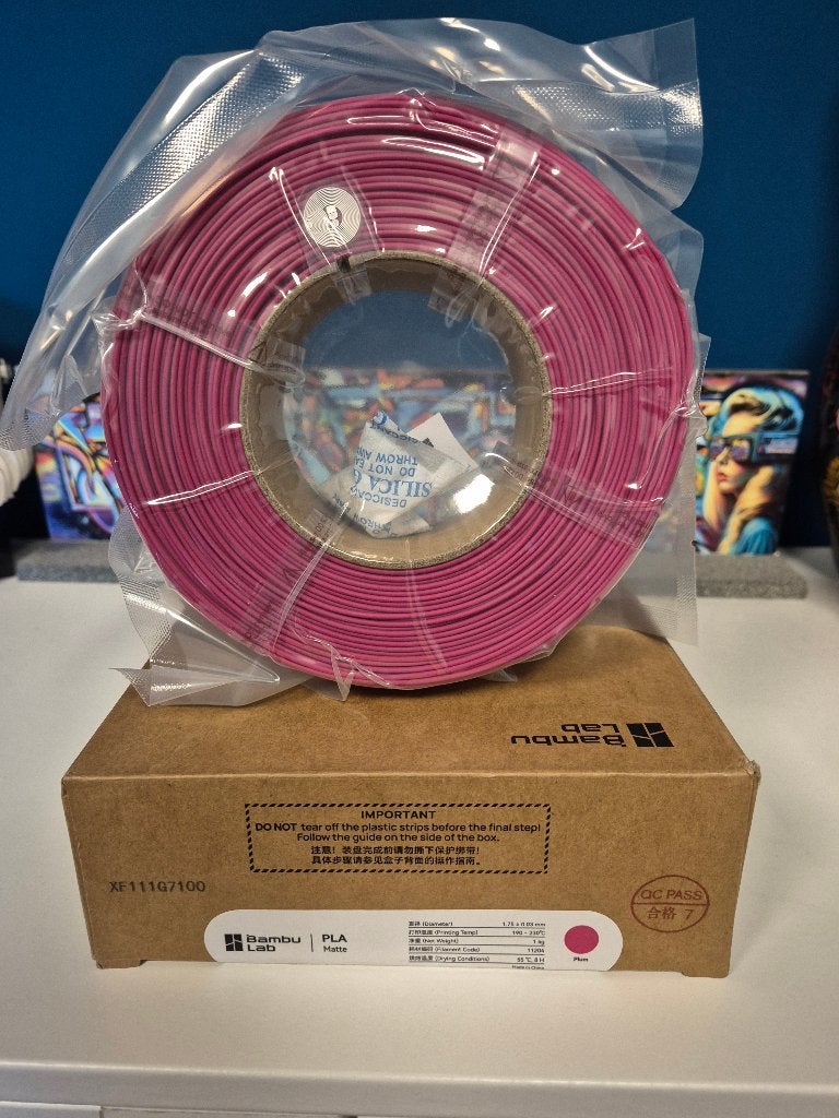 Bambu Lab PLA Matte refill - Plum (1kg), Computers en Software, Ophalen of Verzenden, Nieuw, Filamentrollen