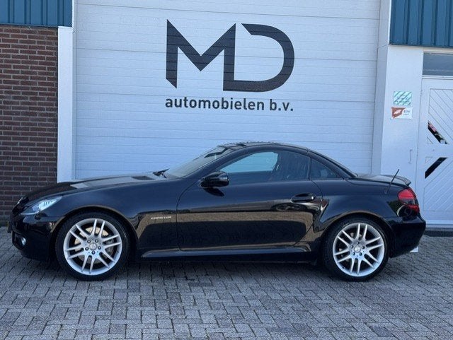 Mercedes-Benz SLK-klasse 200 K. AMG Prestige Plus -Leder-Aut, Automaat, Achterwielaandrijving, Gebruikt, Zwart