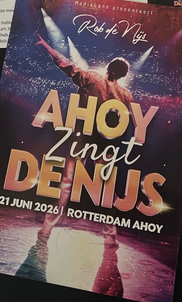 Twee kaartjes voor Ahoy zingt De Nijs, Tickets en Kaartjes, Twee personen