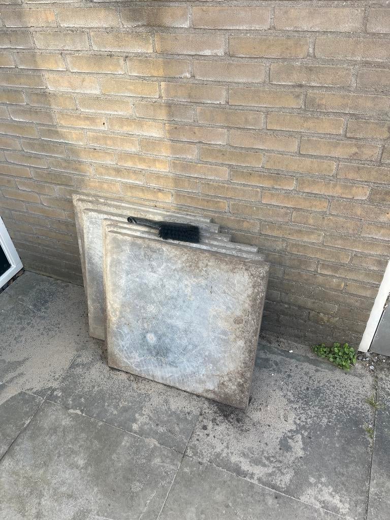 Natuursteen tegels 60x60, Ophalen, Gebruikt, 5 tot 10 m², Natuursteen