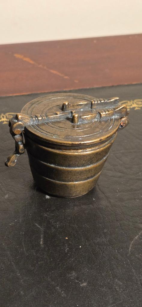 Antiek messing sluitgewicht, Antiek en Kunst, Ophalen of Verzenden