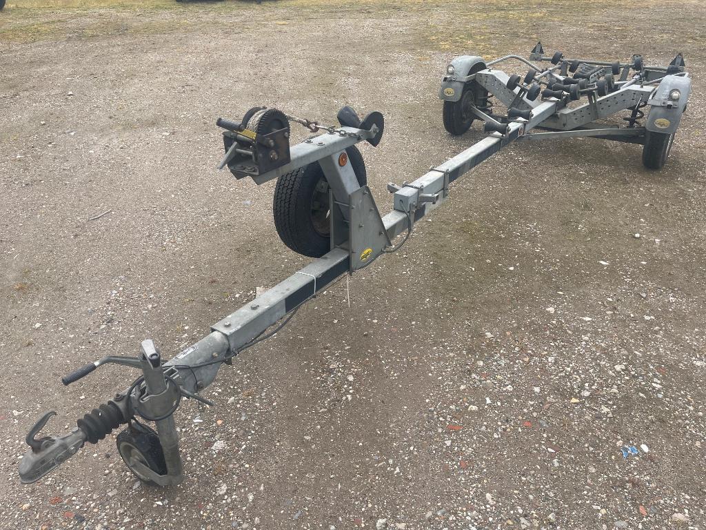 Stevige en degelijke kantelbare boottrailer, Watersport en Boten, Boottrailers, Ophalen, Gebruikt, 1500 tot 3000 kg, Overige typen