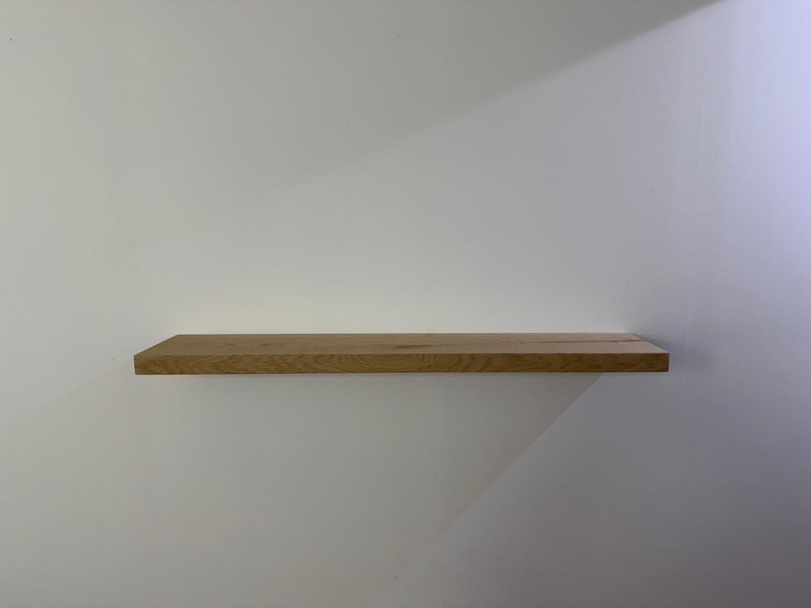 Massieve Eiken Wandplank - Zwevend Design, Ophalen of Verzenden, Nieuw