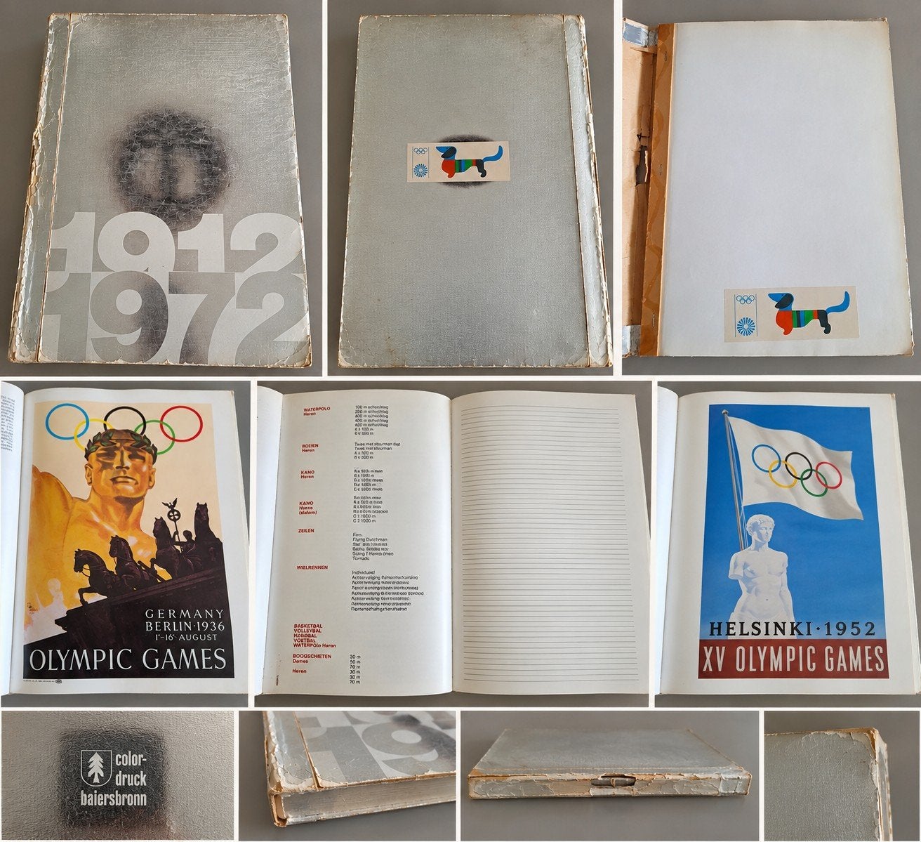 vintage boek Olympische Spelen in dertien affiches 1912-1972, Ophalen of Verzenden, Gelezen, Onbekend, Overige sporten