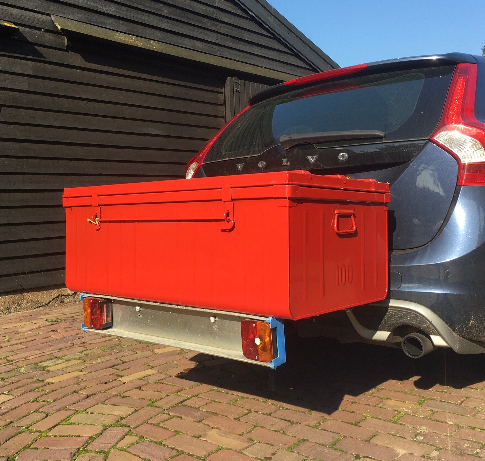 Bagagebox trekhaakkoffer skibox trekhaak koffer kist box, Auto diversen, Ophalen of Verzenden, Zo goed als nieuw