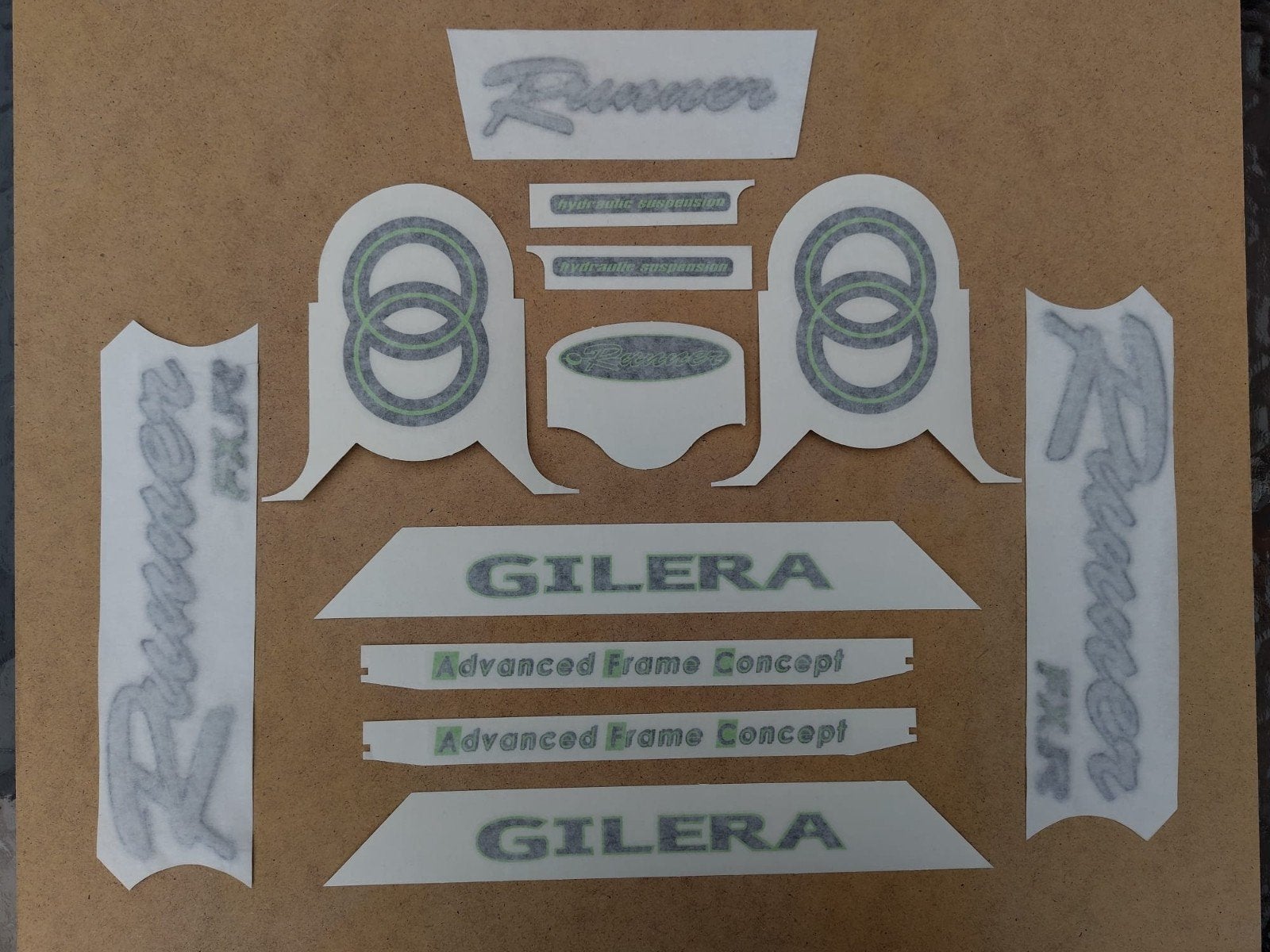 Stickerset Gilera Runner FXR (lime/navy), Ophalen of Verzenden