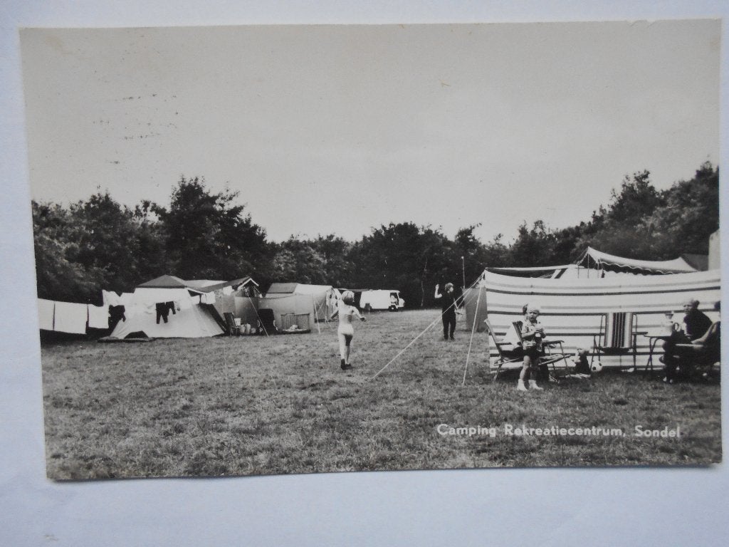 Sondel Camping Recreatiecentrum Sondel Friesland rond 1975, Ophalen of Verzenden, 1960 tot 1980, Gelopen, Friesland