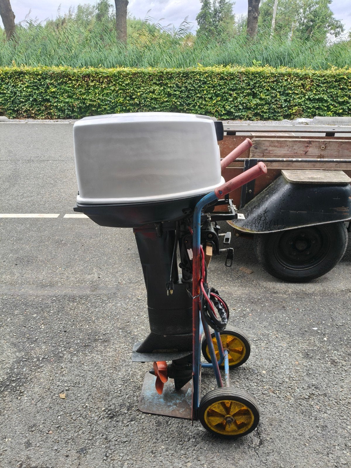 johnson 20pk ele start zonder knuppel, Ophalen, Gebruikt, Motor en Techniek, Zeilboot of Motorboot