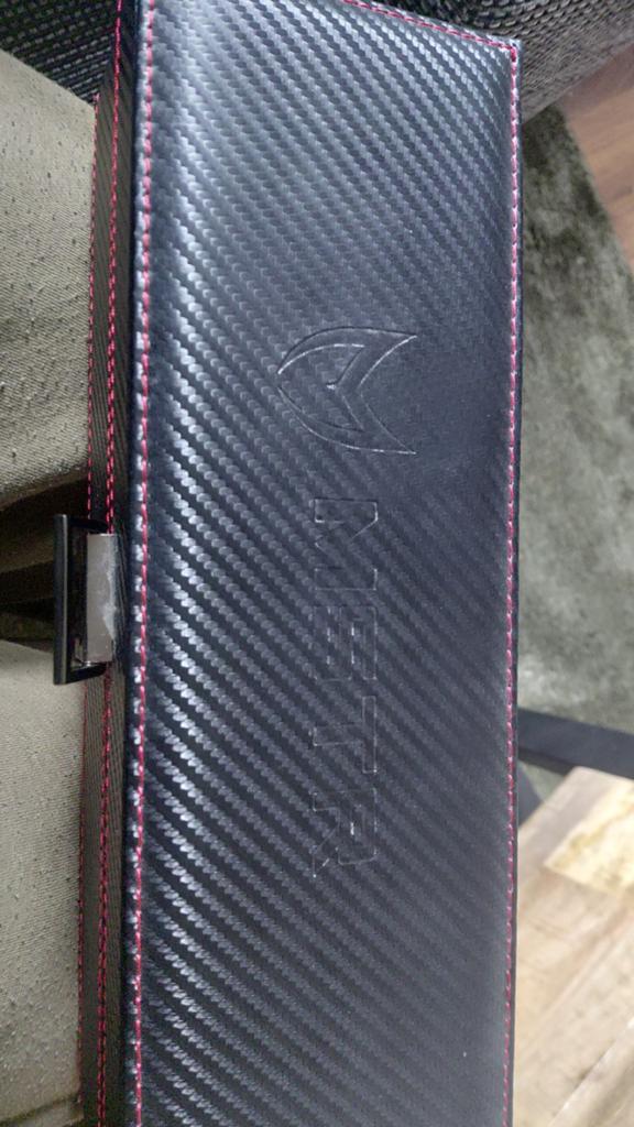 Luxe horlogedoos voor 5 horloges - Carbon look met rood, Ophalen of Verzenden