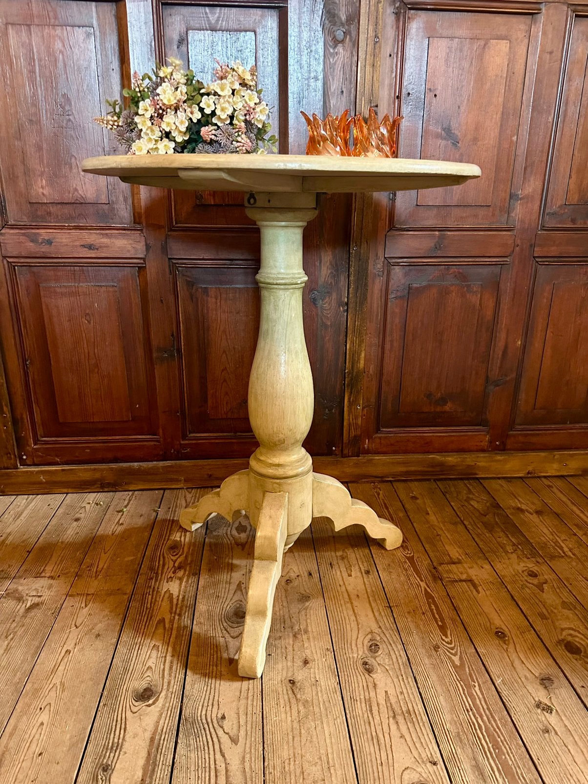 Antieke houten sidetable/bijzettafel landelijke uitstraling, Ophalen