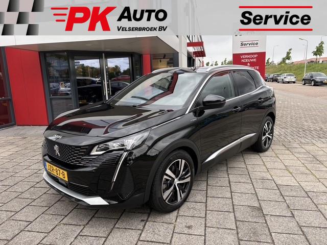 Peugeot 3008 1.6 HYbrid 225 GT | Navi | Camera | Cruise | 53, 12 maanden, Leder en Stof, Zwart, Bedrijf